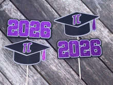 Load image into Gallery viewer, Graduation Cake or Cupcake Toppers (x12)