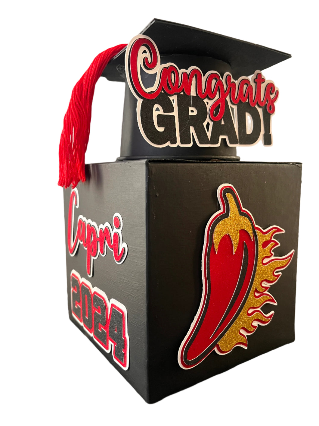 graduation centerpiece custom school mascot color sports team 